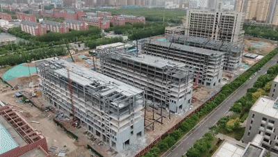 山西建投建工集团工科大学生公寓组团2项目钢结构主体完工