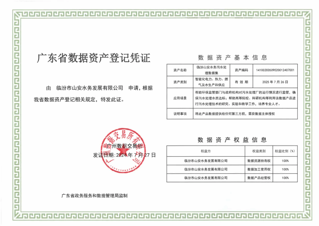 山西建投安装集团首单数据资产入表完成