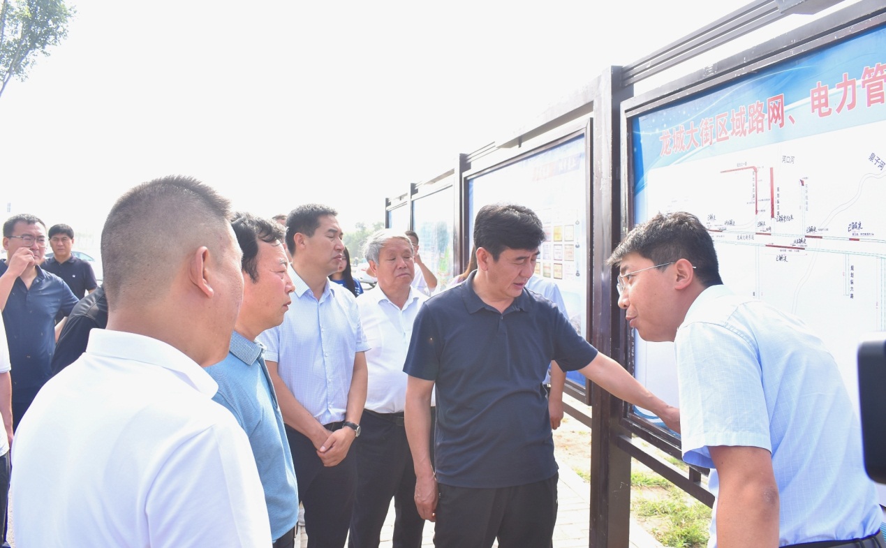 晋中市副市长在山西建投承建重点工程调研